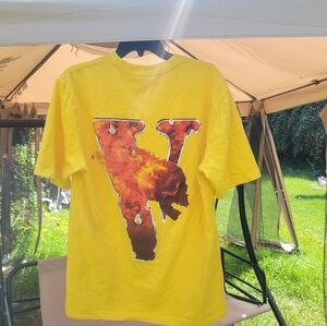 Juice World X VLone Yellow Size Large graphic tee